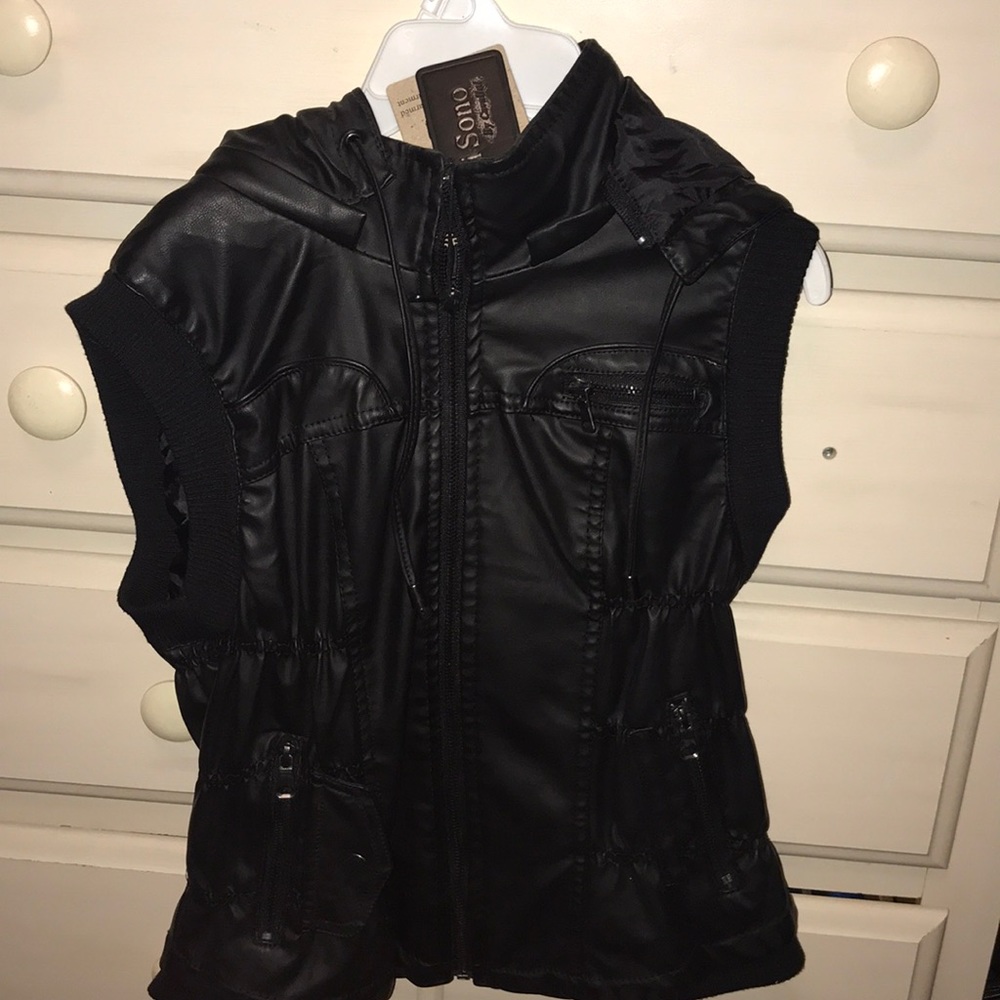 Leather vest
